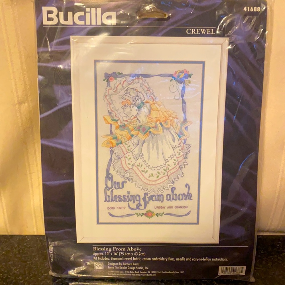 Vintage Crewel Embroidery Kit